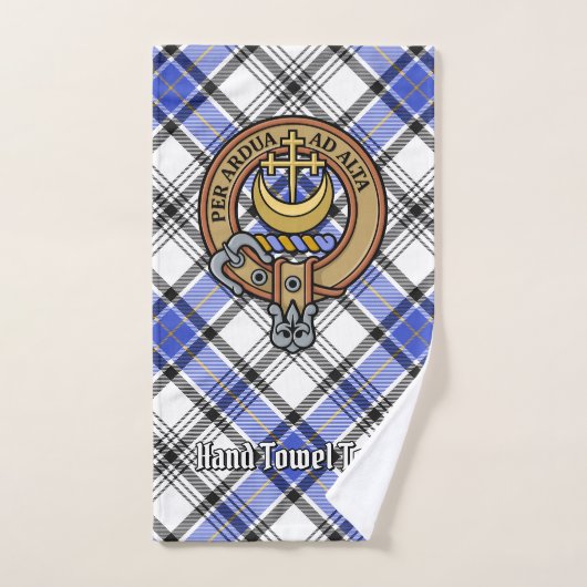 Clan Hannay Crest over Tartan Bad Handdoek (Handdoek)