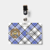 Clan Hannay Crest over Tartan Badge (Voorzijde met clip)