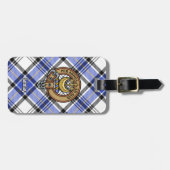 Clan Hannay Crest over Tartan Bagagelabel (Voorkant horizontaal)