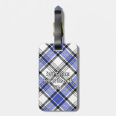 Clan Hannay Crest over Tartan Bagagelabel (Achterkant verticaal)