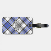 Clan Hannay Crest over Tartan Bagagelabel (Achterkant horizontaal)