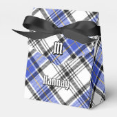 Clan Hannay Crest over Tartan Bedankdoosjes (Voorkant Zijde)