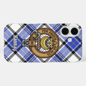 Clan Hannay Crest over Tartan Case-Mate iPhone Case (Achterkant (horizontaal))