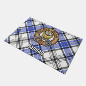 Clan Hannay Crest over Tartan Deurmat (Schuin)