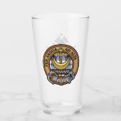 Clan Hannay Crest over Tartan Glas (Voorkant)