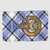 Clan Hannay Crest over Tartan Golfhanddoek (Horizontaal)