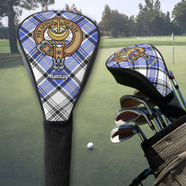 Clan Hannay Crest over Tartan Golfheadcover