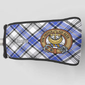 Clan Hannay Crest over Tartan Golfheadcover (Voorkant)