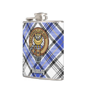 Clan Hannay Crest over Tartan Heupfles (Links)