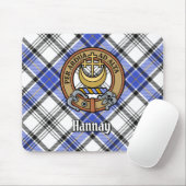 Clan Hannay Crest over Tartan Muismat (Met muis)