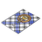 Clan Hannay Crest over Tartan Notitieboek (Linkerzijde)