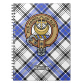 Clan Hannay Crest over Tartan Notitieboek (Voorkant)