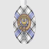 Clan Hannay Crest over Tartan Ornament (voorkant)