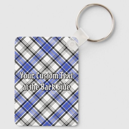 Clan Hannay Crest over Tartan Sleutelhanger (Achterkant)