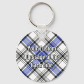 Clan Hannay Crest over Tartan Sleutelhanger (Achterkant)
