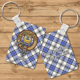 Clan Hannay Crest over Tartan Sleutelhanger