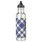 Clan Hannay Crest over Tartan Waterfles (Links)