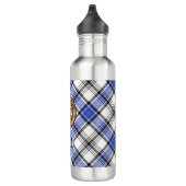 Clan Hannay Crest over Tartan Waterfles (Rechts)