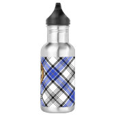 Clan Hannay Crest over Tartan Waterfles (Rechts)