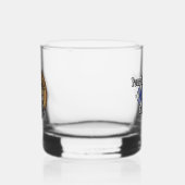 Clan Hannay Crest over Tartan Whisky Glas (Links)