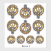 Clan Hannay Crest Sticker Set (Vel)