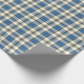 Clan Hannay en Hannah Tartan Blue en White Pset Cadeaupapier (Hoek)