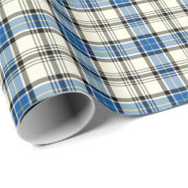 Clan Hannay en Hannah Tartan Blue en White Pset Cadeaupapier