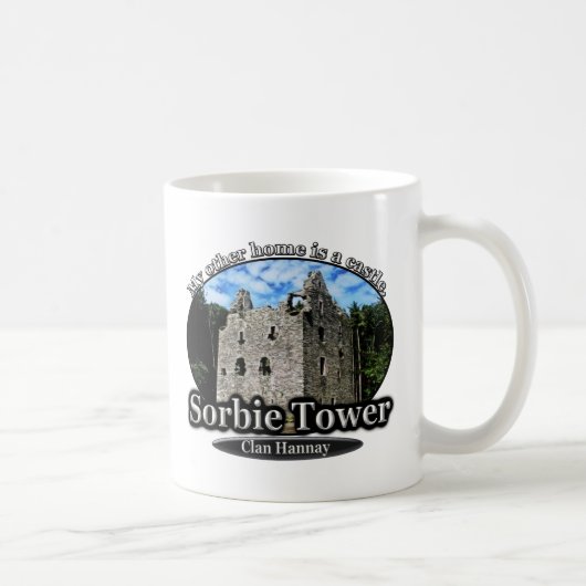 Clan Hannay Sorbie Tower Castle Scotland Koffiemok (Rechts)