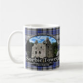 Clan Hannay Sorbie Tower Castle Tartan Koffiemok (Links)