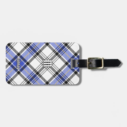 Clan Hannay Tartan Bagagelabel (Voorkant horizontaal)