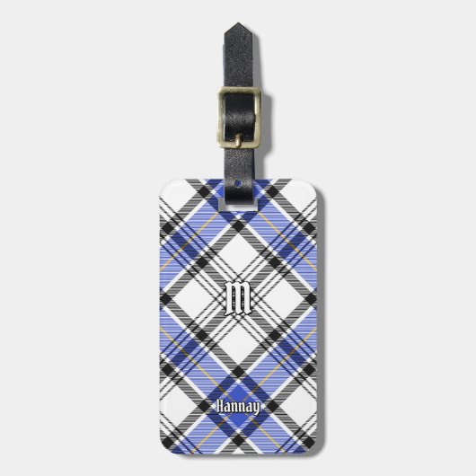 Clan Hannay Tartan Bagagelabel (Voorkant verticaal)