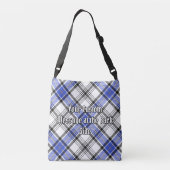 Clan Hannay Tartan Crossbody Tas (Achterkant)