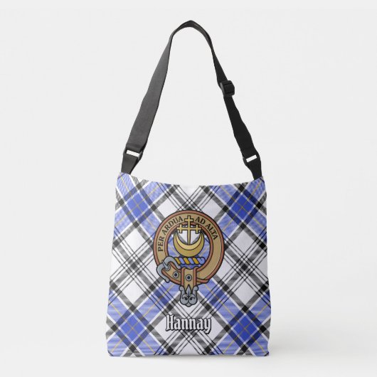 Clan Hannay Tartan Crossbody Tas (Voorkant)