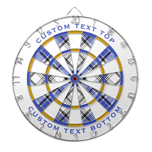 Clan Hannay Tartan Dartbord (Voorkant)