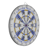 Clan Hannay Tartan Dartbord (Voorkant Links)