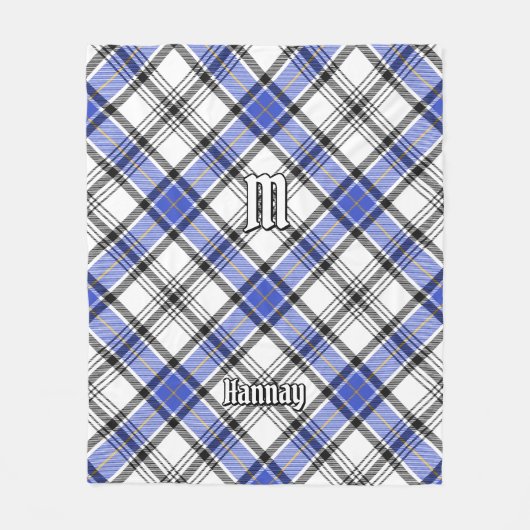 Clan Hannay Tartan Fleece Deken (Voorkant)