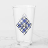 Clan Hannay Tartan Glas (Achterkant)