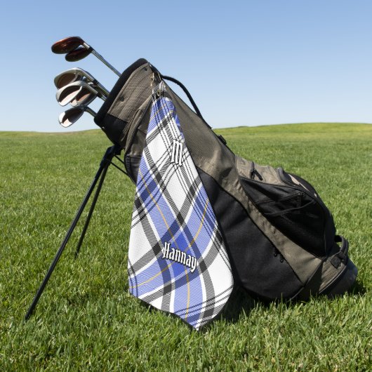 Clan Hannay Tartan Golfhanddoek (Groen)