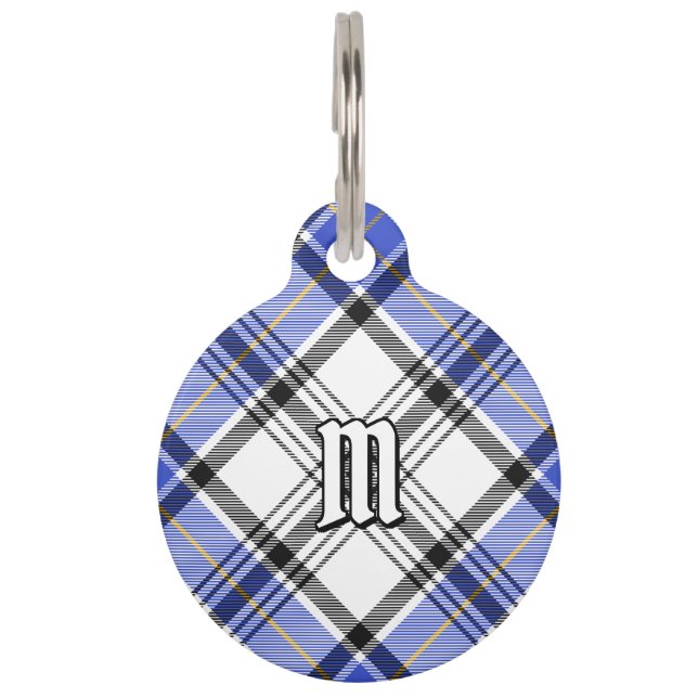 Clan Hannay Tartan Huisdierpenning (Voorkant)