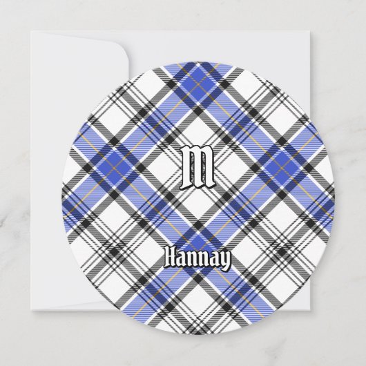 Clan Hannay Tartan Kaart (Voorkant)