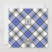 Clan Hannay Tartan Kaart (Voorkant)