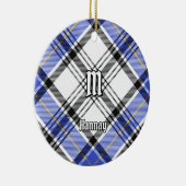 Clan Hannay Tartan Keramisch Ornament (Rechts)