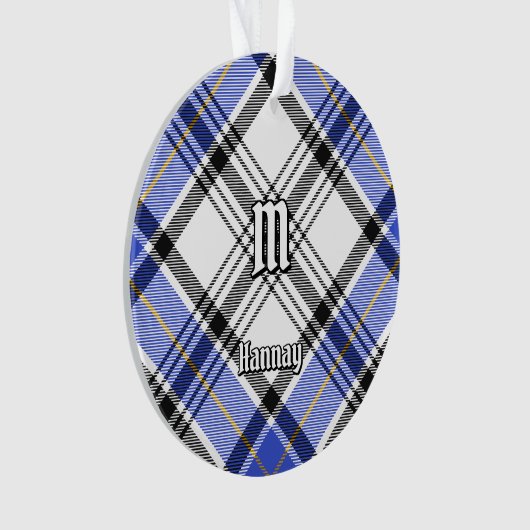 Clan Hannay Tartan Ornament (voorkant)