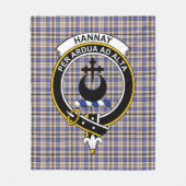 Clan Hannay Tartan Pset Fleece Deken (Voorkant)