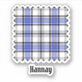 Clan Hannay Tartan Sticker (Voorkant)