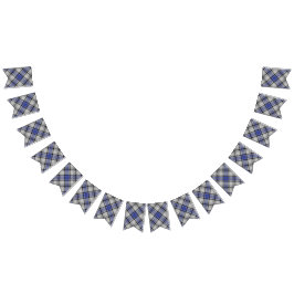 Clan Hannay White en Blue Tartan Vlaggetjes