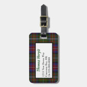 Clan Hargis Tartan Plaid Bagagelabel (Voorkant verticaal)