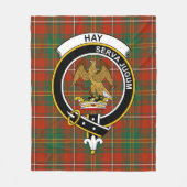 Clan Hay Ancient Tartan Pset Fleece Deken (Voorkant)