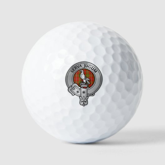 Clan Hay Crest & Tartan Golfballen (Voorkant)