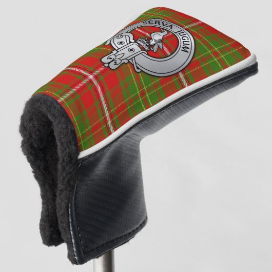 Clan Hay Crest & Tartan Golfheadcover (3/4 voorkant)